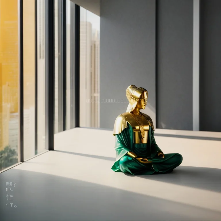 Group meditation session in a modern workspace